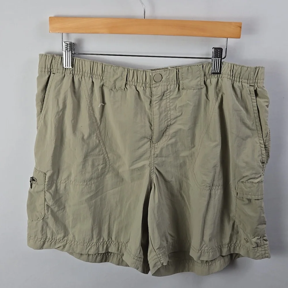 Columbia Womens Sandy River Cargo Shorts Khaki Tusk -Sz‎ L